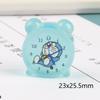 Reloj despertador luminoso de animales de dibujos animados para niños, simulación de bricolaje, casa de juegos, máquina de muñecas, mini juguete, accesorios de resina