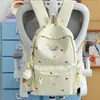 Mochila Estilo Pastoral para Alunos do Ensino Médio para Meninas, Mochila Tendência Cartoon de Grande Capacidade Estilo Coreano, Mochila Estilosa para Alunos do Ensino Fundamental e Médio