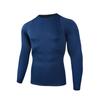 Camiseta de Manga Comprida Masculina Ajustada Treino Pro Esportes Corrida Fitness Top Absorção de Suor Secagem Rápida Camiseta de Manga Comprida Respirável Casual