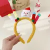 Diadema Navideña de Oso Lindo Tocado Lazo Rojo Atmósfera Femenina Vestido Festivo Foto Cos Accesorios para el Cabello