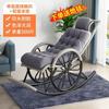 Silla de ratán Adulto Hogar Exterior Silla mecedora Reclinable para sala de estar Balcón Siesta Anciano Ocio Silla mecedora perezosa Fábrica de sillas de ratán