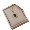 Colar para Mulheres, Simples e Moderno, Pingente de Aço Titânio Galvanizado, Design de Nicho, Luxo Discreto, Sensação de Alto Padrão, Estilo de Luxo Discreto, Corrente para Clavícula Dourada