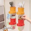 Botas Lindas de Dibujos Animados Creativas Caja de Almacenamiento Grande Magnética para Refrigerador Decoración Celebridad de Internet Estudiante Almacenamiento de Escritorio Portalápices