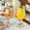 Vaso alto retro con estilo y único para jugos, vaso estilo americano para café latte, vaso para bebidas frías y bebidas espumosas