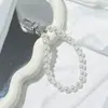 Ventas Directas de Fábrica Llavero Colgante de Perla Artificial DIY Joyería Simple de Perla Accesorios para Bolsas Adornos Colgantes Creativos Accesorios