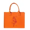 Nova bolsa de feltro com grande capacidade, bolsa tote simples de feltro, brinde corporativo, logo personalizável, várias cores disponíveis