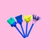 Esponja Pincel para Pintar Infantil, Rodillo para Graffiti, Pincel de Pintura, Diversos Sellos de Esponja de Colores, Herramientas Creativas Educativas para Colorear