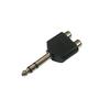6.5 Gire o lótus duplo um minuto dois macho e fêmea divisor plug adaptador de áudio/áudio 1 minuto 2