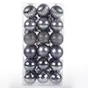 Bolas de Plástico Galvanizado 4cm Adornos de Bola Navideña Suministros Navideños Bolas Decorativas Coloridas Caja de Set para Árbol de Navidad Venta al por Mayor