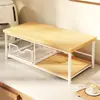Estante para cafetera, estante de almacenamiento multicapa para aperitivos y tazas de sala de estar, organizador de escritorio para barra de bar en casa