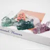 Peça de Escultura de Cavalo em Cristal Fluorita Natural, Cristal Bruto Polido, Porta-Canetas Estilo Antigo, Peso de Papel, Ornamento Decorativo Atacado