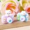 Lindos Accesorios de Cámara de Gato 3D Amuletos para Teléfono DIY Resina de Pegamento Crema Accesorios Decorativos Pequeños