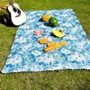 Fabricante Especializado en Tapetes de Picnic para Exteriores, Estilo Pintura al Óleo, Atmósfera Retro Americana, Estilo de Campamento, Tapetes Espesos para Salidas, Tapetes de Playa