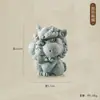 Figura de Animal de Té Gran Sabio de Arenisca Verde Estilo Chino, Adorno de Escritorio Wukong, Paisajismo de Roca para Acuario, Maceta de Decoración para el Hogar