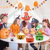 Bq014 Amazon Comercio Exterior Cara de Fantasma de Halloween Calabaza Helado Postre Caja de Vasos de Papel Vaso para Bebidas Frías Snack