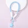 Chaveiro de Pulseira para Celular Estrela Gorda Macaron Tecido de Pulso Anti-Perda Presente para Estudante Acessórios de Cordão Atacado