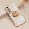 Funda Adecuada para Teléfono Samsung S23 Ultra A53 Galvanizada Hebilla de 24 Anillos S26Plus Soporte Magnético para Coche S26Ultra