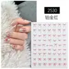 Adesivo Explosivo para Unhas de Laço Fofo Simples Cinto Adesivo Preto e Branco Dourado e Prateado Laço de Fita Vermelha Adesivo para Unhas de Laço