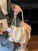 Bolsa Pequena Versátil com Corrente para Mulheres, Nova Bolsa Quadrada Pequena Plissada Nuvem, Bolsa Transversal de Nicho Primavera 2026