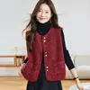 Colete Feminino Sem Manga Engrossado Colete Slimming Solto Jaqueta Outono Inverno Nova Roupa Externa Cardigan Curto Gola Redonda Top Versátil
