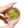 Pegatina para Teléfono Móvil de Oro Puro 999 20mg Gato de la Suerte, Caquis Buenos Vienen de Todas Partes, Más Dinero Viene Cada Mes, Regalos para el Festival de Medio Otoño y el Día Nacional