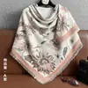 Lenço Xale Elegante Quadrado Jacquard Outono Novo Estilo Coreano Capa de Pescoço Xale Falso Caxemira Lenço de Roupa Feminina