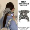 Pañuelo Cuadrado a Cuadros Estilo Coreano para el Cabello, Goma Elástica Estilo Perezoso, Cuerda para Moño de Gama Alta, Goma para el Cabello Dulce