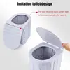 Assento de Vaso Sanitário para Carro Viagem ao Ar Livre Emergência Portátil com Tampa Commode de Carro, Lixeira Dobrável de PVC Durável, Suporta 150kg
