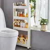 Armario de Almacenamiento para Huecos de Baño de 7/8/9 cm Estante Estrecho de 10 cm para Almacenamiento en Cocina, Lado del Refrigerador y Baño