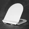 Cubierta de Inodoro Cubierta Universal para Inodoro del Hogar Asiento de Inodoro Engrosado Forma de V Forma de U Sensación de Piel No Está Mal