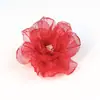 10cm Flor de Organza Acessórios DIY Tecido Borda Queimada Flor Tridimensional Feita à Mão Acessórios para Headwear Acessórios para Roupas Atacado