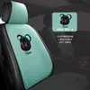 Cojín de Tela para Asiento de Coche Nuevo Tejido con Tecnología Cálida Universal para Cuatro Estaciones Dibujos Animados Juego de Tres Piezas Invierno Verano Otoño e Invierno Transpirable