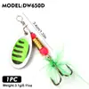 Señuelo Giratorio de Lentejuelas, Sequin Compuesto Giratorio Ponderado, Sequin Metálico Micro de Manivela Manual, Señuelo Artificial Biónico Equipo de Pesca