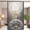 Pegatina de Vidrio Cielo Estrellado para Inodoro Baño Puerta Corrediza Ventana Anti-corrimiento Protección Solar Anti-miradas Indiscretas Película Electrostática Mate