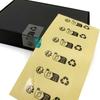 Etiqueta adhesiva de sellado de marca registrada de protección ambiental transparente, impermeable, adhesiva, personalizada, de PVC, adhesiva, impresión de etiqueta, pegatina para botella
