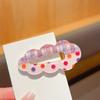Pinza para el Cabello de Nube a Cuadros de Lunares Dulce Pinza de Pico de Pato Versátil y Femenina para Mechones Sueltos Pinza Lateral Pinza para el Cabello Linda Pinza Pequeña