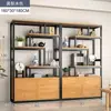 Novo Rack Antigo Estilo Chinês Rack de Armazenamento para Sala de Chá Vitrine de Chá Não Madeira Maciça Rack de Exibição de Parede Inteira para Sala de Estar Moderno Minimalista