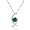 Collar con Colgante de Cruz de Plata de Ley S925 Transfronterizo Europeo y Americano para Mujer con Doce Piedras de Nacimiento, Cadena para Clavícula Versátil y Elegante