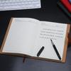 Fabricante de Origen Cuaderno de Negocios Papelería A5 Sencillo Estudiante Universitario Cubierta Dura de Cuero Libreta de Trabajo Logotipo Personalizado