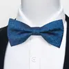 Estoque Pronto do Fabricante Gravata Borboleta Jacquard Formal Masculina para Negócios, Casamento, Festa, Gravata Borboleta Floral de Poliéster em Forma de Seta
