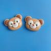 Novos acessórios de resina com cabeça de animal fofo de desenho animado, acessórios de cabelo com cola de creme, material para caneca, papelaria, capa de celular DIY, pacote de materiais