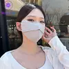 Mascarilla de Protección Solar, Protección Ocular Anti-UV, Mascarilla Sombrilla de Seda Helada, Malla Transpirable de Cartílago Tridimensional de Verano para la Barbilla