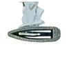 Clip BB de Diamantes Completos Estilo Coreano Hueco para Flequillo Horquilla de Pedrería Accesorios para el Cabello Horquilla Simple Hueca para Cabello Suelto Clip Lateral