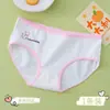 Ropa interior de algodón para niñas en período de desarrollo, adecuada para estudiantes de secundaria, secundaria y primaria, calzones infantiles, panties de dibujos animados sin ajuste