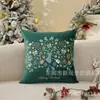 Capa de Almofada de Natal Estilo Americano Veludo Floco de Neve Tridimensional Venda Quente Comércio Exterior Capa de Almofada Decoração de Feriado Fábrica Atacado