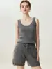 100% Cachemira Pura Otoño Nuevo Estilo Camisola de Punto Chaleco Delgado para Mujer Suave Capa Interior Capa Base Suéter
