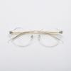 Óculos Retrô Estilo Coreano Feminino Transparente ins Armação para Miopia Insert TR Multilateral Redondo Armação de Óculos Anti-Luz Azul 8501