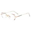 Nuevas gafas de lectura finas de moda con borde cortado rojo y morado, luz estelar, destello fino, anti-luz azul, marco anti-luz azul, espejo de maquillaje para mujer al por mayor