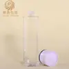 Em estoque transparente 200ml água de essência platina direta redonda fundo grosso frasco de tônico hidrolato frasco de vidro de grande capacidade