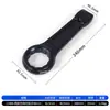 Llave de impacto negra de alta resistencia con mango recto, llave Torx de cabeza única, 65 engrosada, 36 acciones de martillo, 38 impactos, 90 tamaño grande, 95